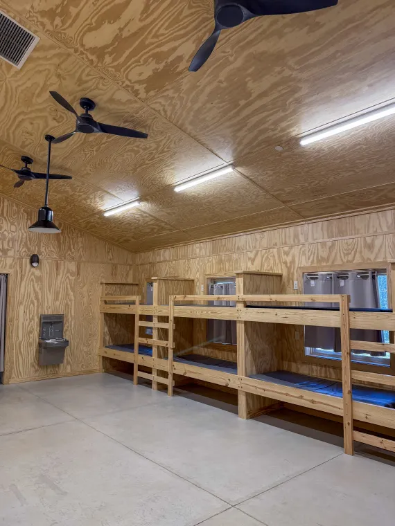 An image of the bunks in Cabin 9.