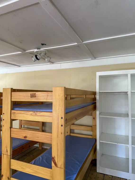 The bunks in the Hilton.